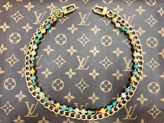Greener Blue AFC X LAV Beaded Turquoise Chain
