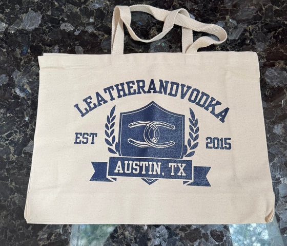 Limited Edition Leatherandvodka Twill Cotton Tote Bag - Athletic Club