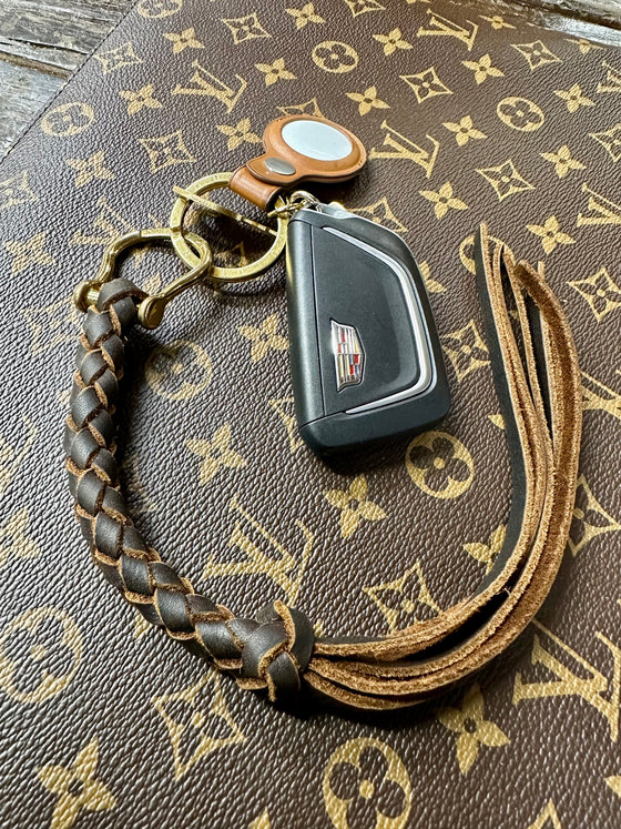 LAV Original Braided Key Ring with Louis Vuitton Hardware