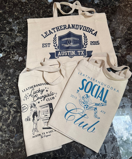 Bundle - Limited Edition Leatherandvodka Twill Cotton Tote Bag