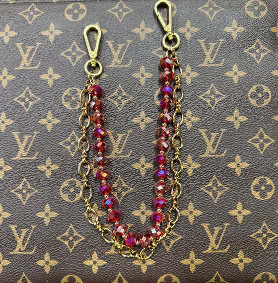 LAV x JForks Red Crystal Chain
