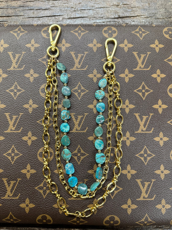 LAV x JForks Kingman Coin Beaded 3 strand Chain