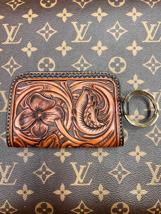 Tooled Wallet on a Keyring