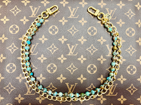 Brighter Blue AFC X LAV Beaded Turquoise Chain
