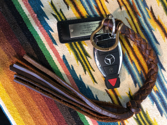 LAV Original Braided Key Ring with Louis Vuitton Hardware